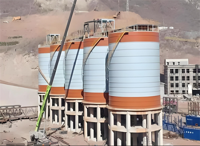 皋兰高架钢板仓